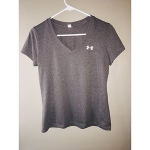 Under Armour Gray V-Neck Size Small